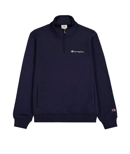 Sudadera Champion Half Zip Sweatshirt Hombre Azul
