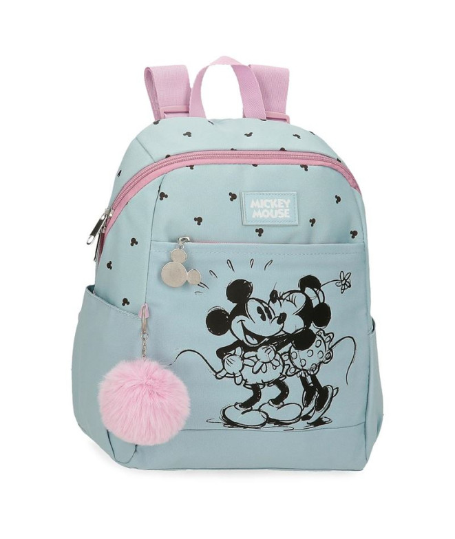 Mochila Disney Backpack 35Cm. Mickey Y Minnie...