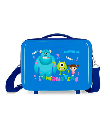 Neceser Disney Adapt.Abs Vanity Case. Monsters Boo! Azul
