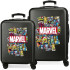 Set 2/Maleta Marvel Abs 55-68Cm.4R.Comic Marvel Negro
