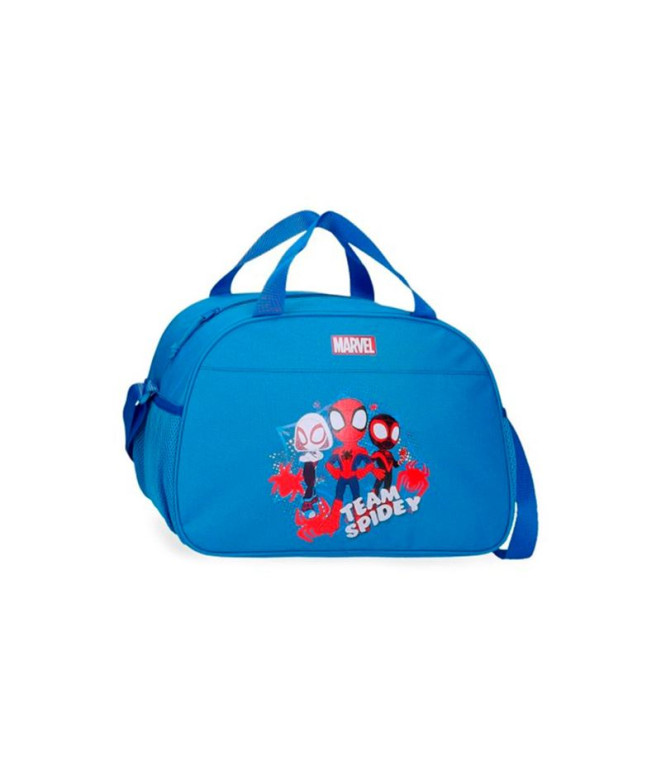 Bolsa De Viaje 40Cm.Team Spidey Azul