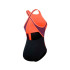 Bañador de Natación Speedo Mujer High Neck Splice Cross Back Negro/Morado