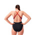 Bañador de Natación Speedo Mujer High Neck Splice Cross Back Negro/Morado