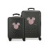 Trolley Disney Abs Luggage Set 2/ 55-65Cm.4R.Mickey Stud Negro