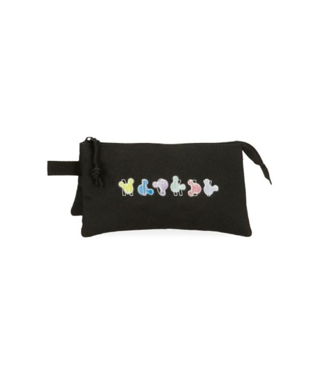 Mochila Disney Vanity Case 3C.Mickey Heads Negro