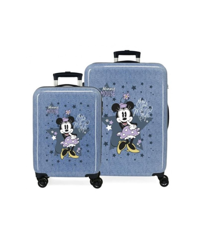 Trolley Disney Abs Luggage Set 2/ 55-68Cm.4W....