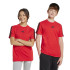 Camiseta adidas 3 Bandas Infantil Rubpur/Negro