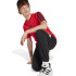 Camiseta adidas 3 Bandas Infantil Rubpur/Negro