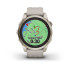 Reloj Garmin Fenix 7S Sapphire Solar Dorado Correa Beige