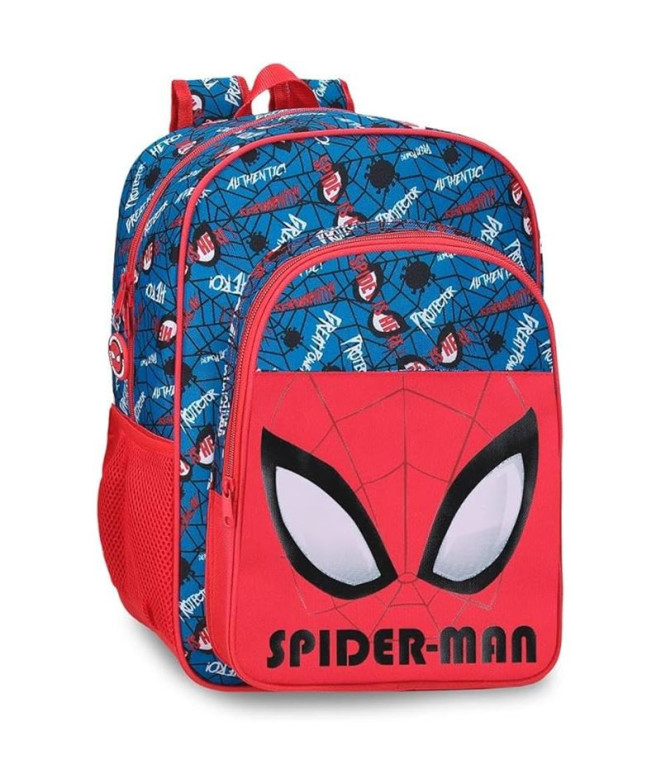 Mochila Marvel 40Cm. Spiderman Authentic Rojo