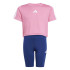 Conjunto de Fitness adidas Jg Tr-Es 3Bandas Set Niña Rosa