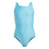Bañador de Natación adidas Big Bars Suit G Niña Azul/Blanco