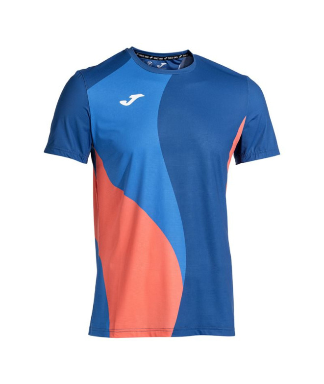 Camiseta de Tenis Joma Torneo Niño Azul/Coral