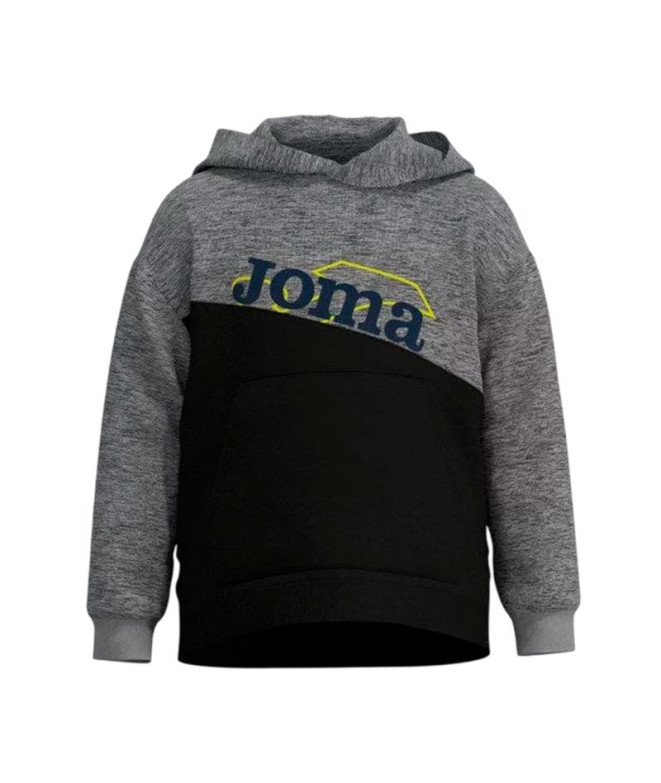 Sudadera Con Capucha Joma Park Negro Gris Melange