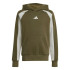 Sudadera adidas Cb Fl Hd Infantil Verde Oscuro