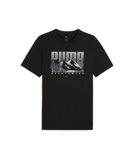 Camiseta Puma Graphics Mountain Tee Hombre Black