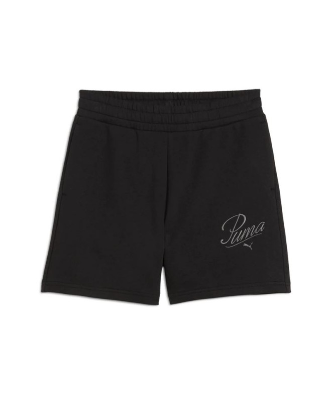 Mallas Puma Essentials Script High-Waist Shorts...
