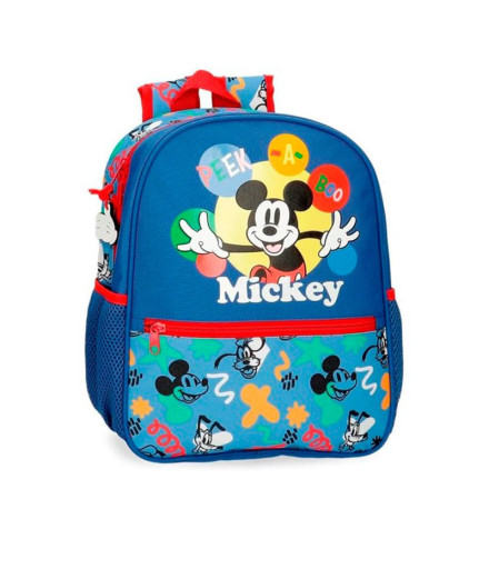 Mochila Disney Adapt. Backpack. 33Cm Mickey Peek A Boo Azul