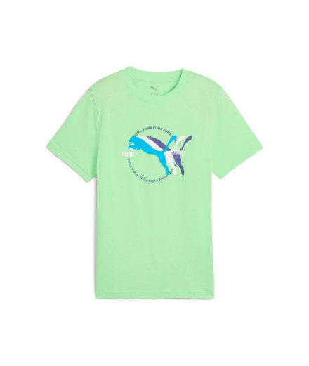 Camiseta Puma Graphics Iii B,Spring Fern, Niño