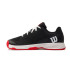 Zapatillas de Tenis Wilson Rush Pro Infantil Negro/Rojo/Blanco