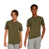 Camiseta adidas Lin 160 Infantil Verde Oscuro/Negro