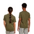 Camiseta adidas Lin 160 Infantil Verde Oscuro/Negro