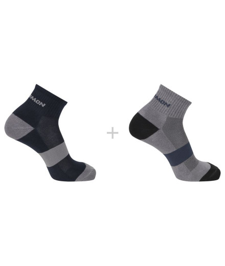 Calcetines de Trail Salomon Evasion Ankle 2-Pack Blue...