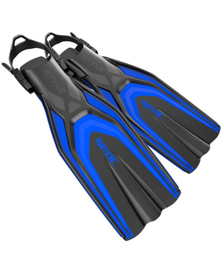 Aletas de buceo Seac Style Sling Strap Azul