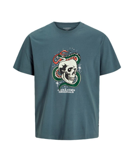 Camiseta Jack & Jones Joranatomy Skull Ss Crew Neck Sn...