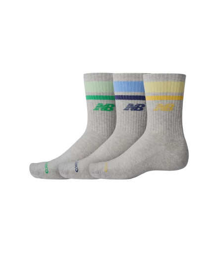 Calcetines New Balance Kids Everyday Stripe Midcalf 3 Pack
