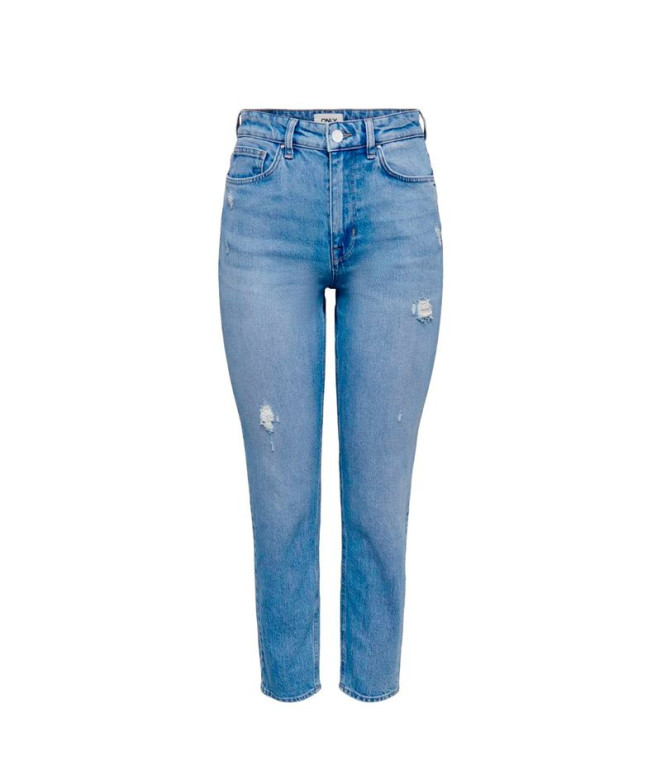 Pantalón Only Onlemily Str Ank Dst Rea697 Light...