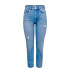 Pantalón Only Onlemily Str Ank Dst Rea697 Light Blue Denim Mujer
