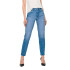 Pantalón Only Onlemily Str Ank Dst Rea697 Light Blue Denim Mujer