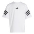 Camiseta adidas Future Icons 3Bandas Infantil Blanco/Negro