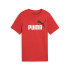 Camiseta Puma Essentials 2 Color No.1 Logo Infantil Rojo Fire
