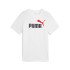 Camiseta Puma Essentials 2 Color No.1 Logo Infantil Blanco