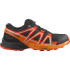 Zapatillas de Montaña Salomon Speedcross J Black/Cherry Tomato/Turmeric Infantil