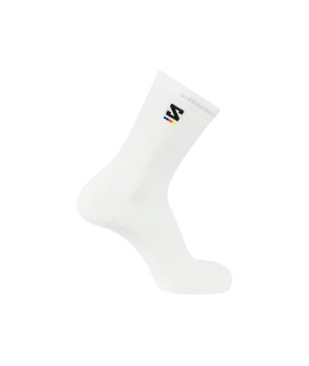 Calcetines de Montaña Salomon Sunday Smart Crew Snow/Black