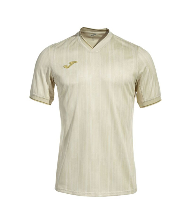 Camiseta de Fútbol Joma Gold VI Hombre Beige Oro