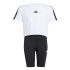 Conjunto de Fitness adidas Jg Tr-Es 3Bandas Niña Blanco/Negro