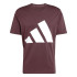 Camiseta adidas Big Logo Sj Hombre Granate/Blanco