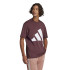 Camiseta adidas Big Logo Sj Hombre Granate/Blanco