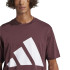 Camiseta adidas Big Logo Sj Hombre Granate/Blanco
