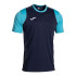 Camiseta Joma Cancha Dark Navy Turquesa Flú Niño