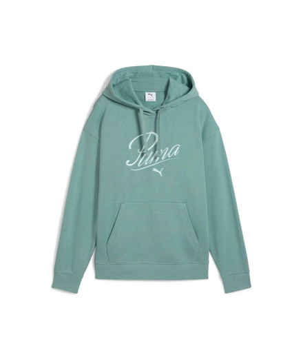 Sudadera Puma Essentials Script Comfort H Mujer Verde