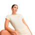 Camiseta Puma Essentials Elevated Mujer Beige