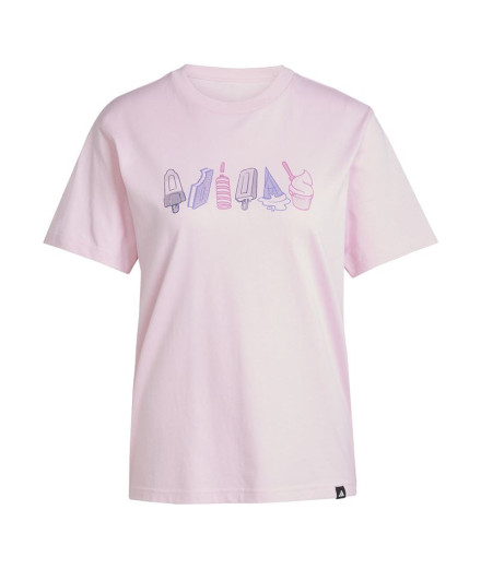 Camiseta adidas Food Mujer Rosa