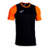 Camiseta Joma Cancha Negro Naranja Niño