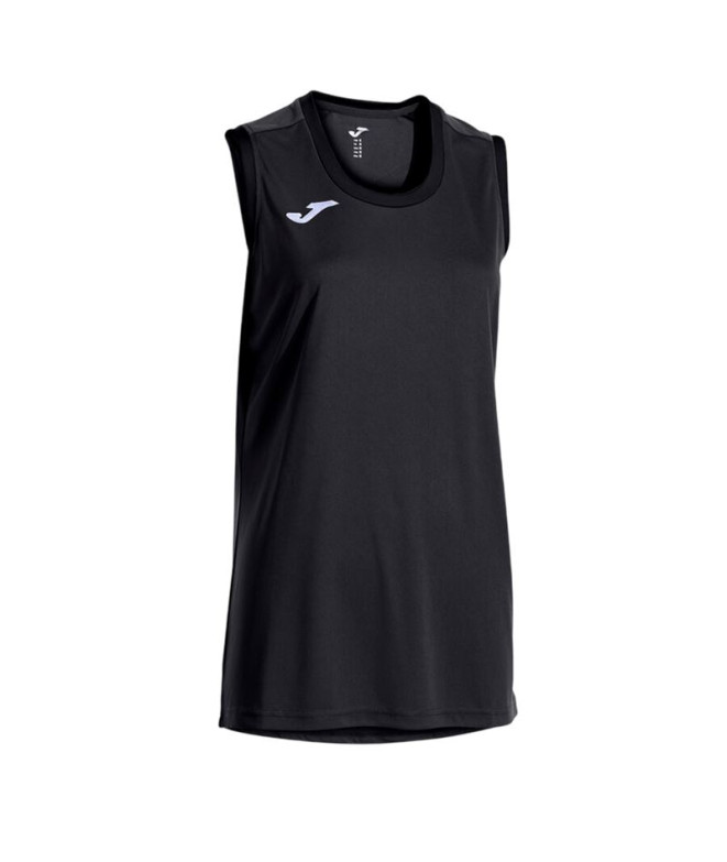 Camiseta Joma Cancha Negro Mujer