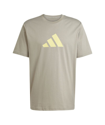 Camiseta adidas Future Icons 3Bar Hombre Beige